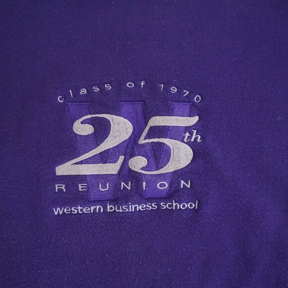 '95 Moratti Western University Business School Class Of 1970 Cotton Sweater 2XL - Picture 5 of 9